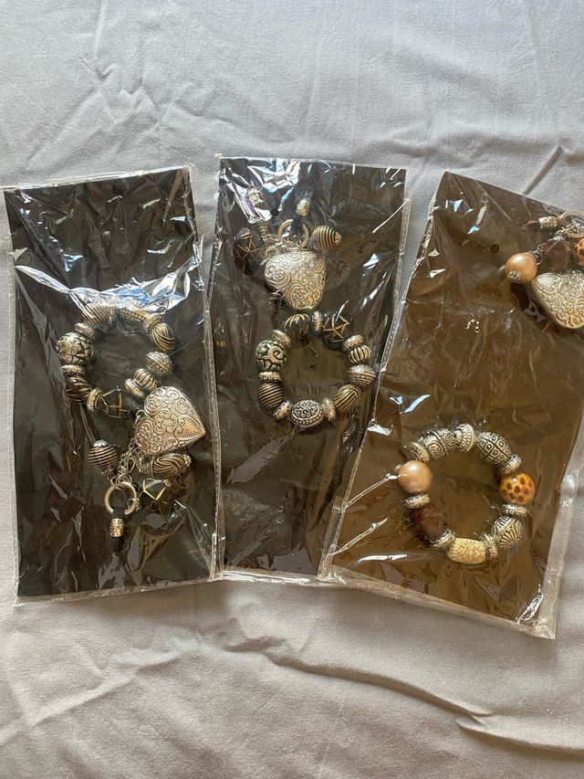 Pulseras boho: 3 piezas, 3 conjuntos de biguteria