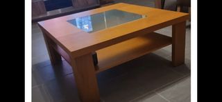 Mesa centro madera marrón