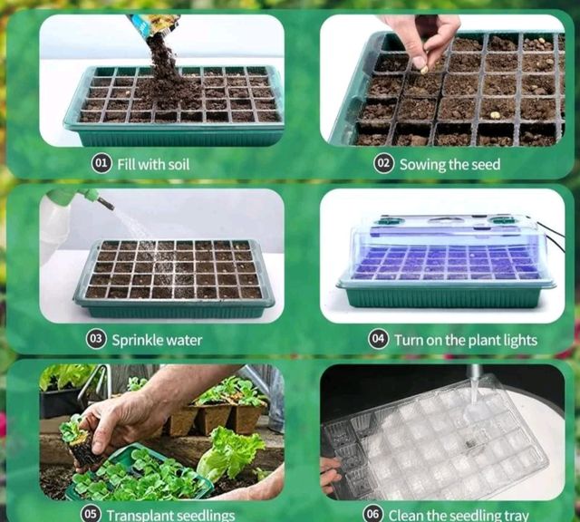 Bandeja germinacion semillas 72 alveolos