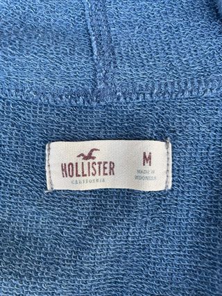 Felpa corta Hollister blu