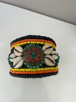 Pulsera Ibiza negra con cuentas