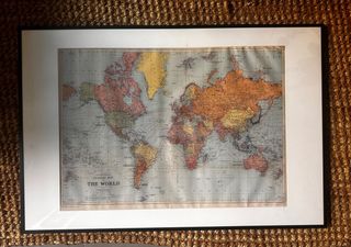 Mapa Mundi enmarcado (93x62cm)