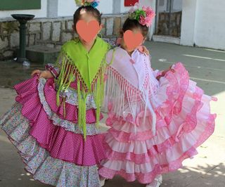 Traje Flamenca niña (6-8 años) con mantoncillo