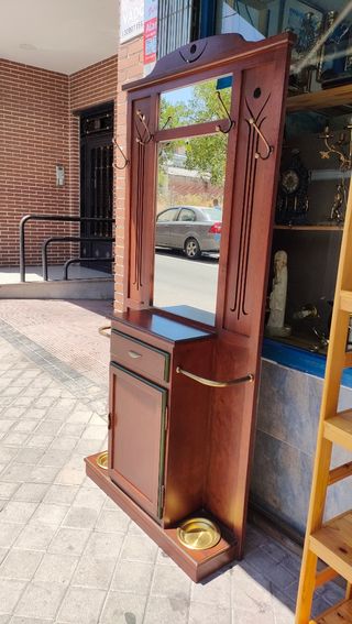 Mueble Entrada Recibidor Espejo Zapatero 640513971