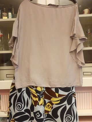 Falda estampada Zara Woman