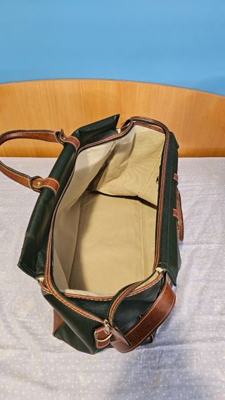 Bolsa viaje Piel - Marrón-Verde