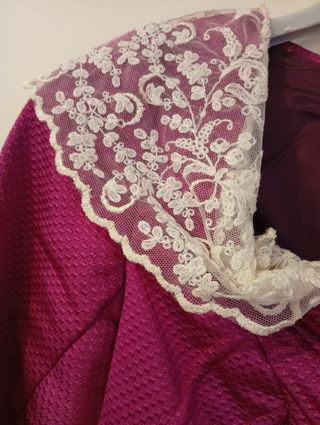Corpiño fallera fucsia con peinador, talla 38