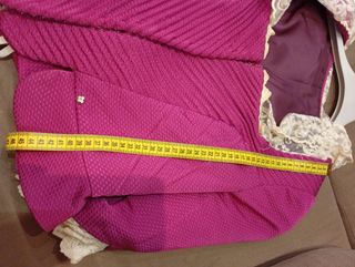 Corpiño fallera fucsia con peinador, talla 38