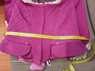 Corpiño fallera fucsia con peinador, talla 38