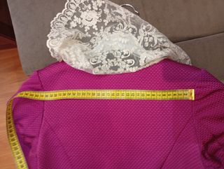 Corpiño fallera fucsia con peinador, talla 38