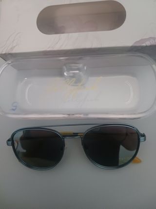 Gafas sol redondas azules