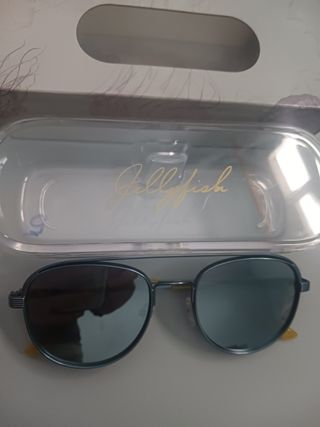Gafas sol redondas azules