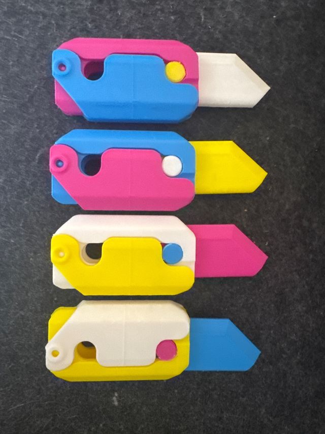 Cuchillos Fidget TikTok 3D