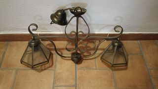 Lampara techo vintage 2 luces