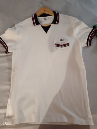 Polo Lacoste blanco