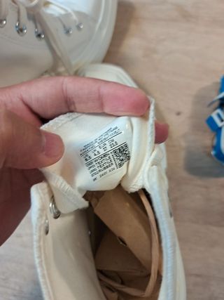Converse blancas plataforma 37
