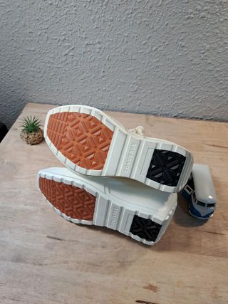 Converse blancas plataforma 37