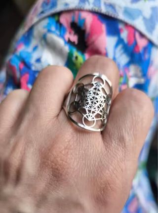 Anillo Metatrón Plateado