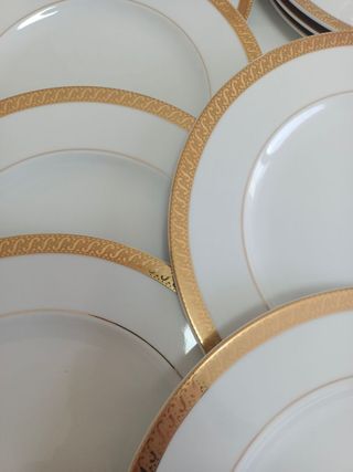 Juego de 5 platos Luis XIV