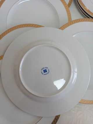 Juego de 5 platos Luis XIV