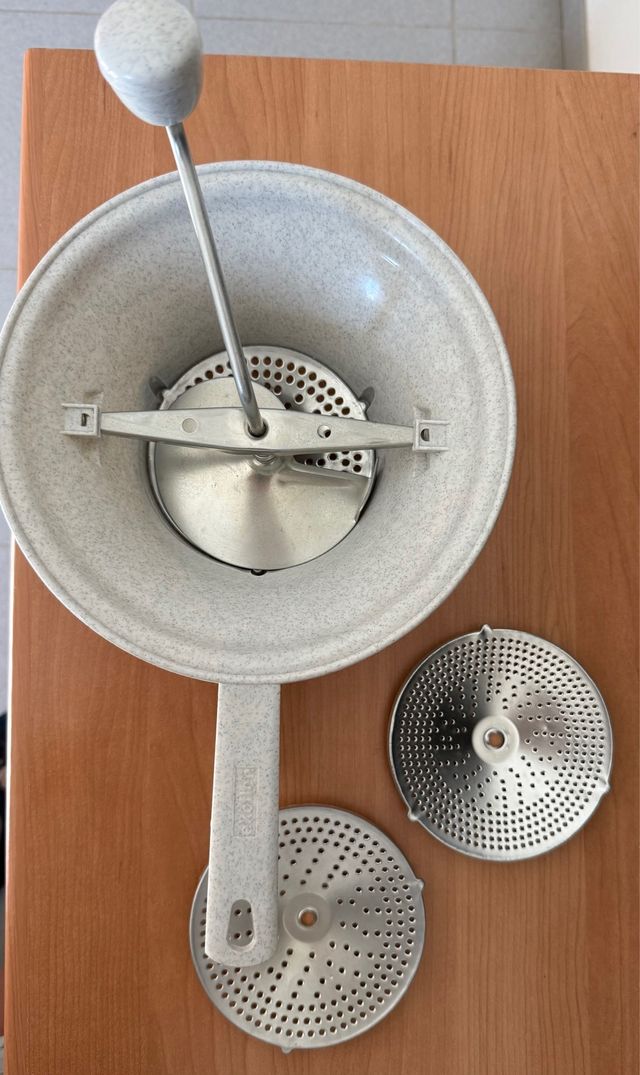 Pasapurés manual, 3 discos