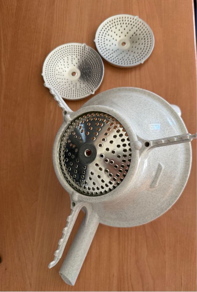 Pasapurés manual, 3 discos