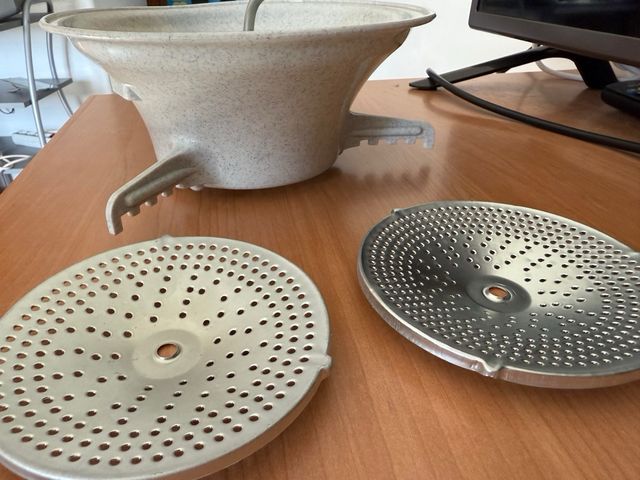 Pasapurés manual, 3 discos