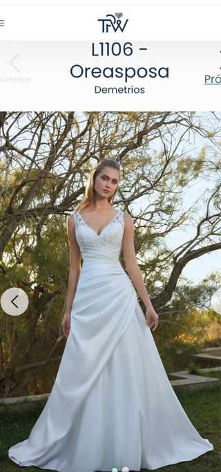 Vestido novia Demetrios 2024 blanco