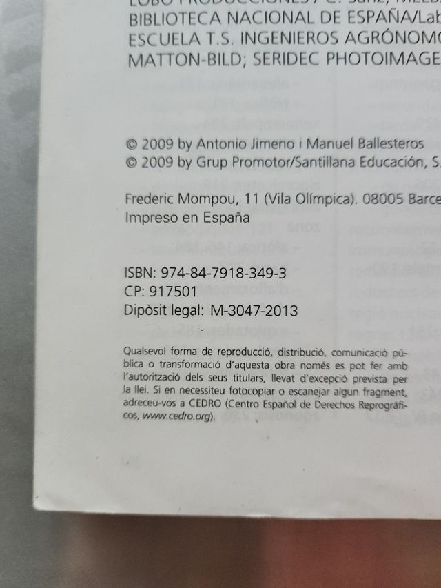 BIOLOGÍA 2 BATXILLERAT LA CASA DEL SABER (Catal...
