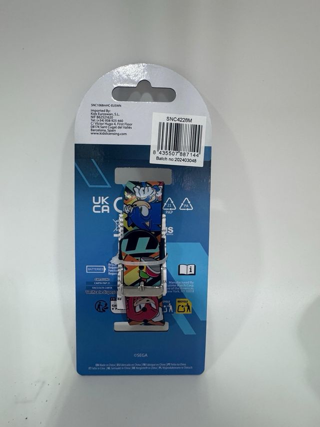 Relógio LED Sonic The Hedgehog