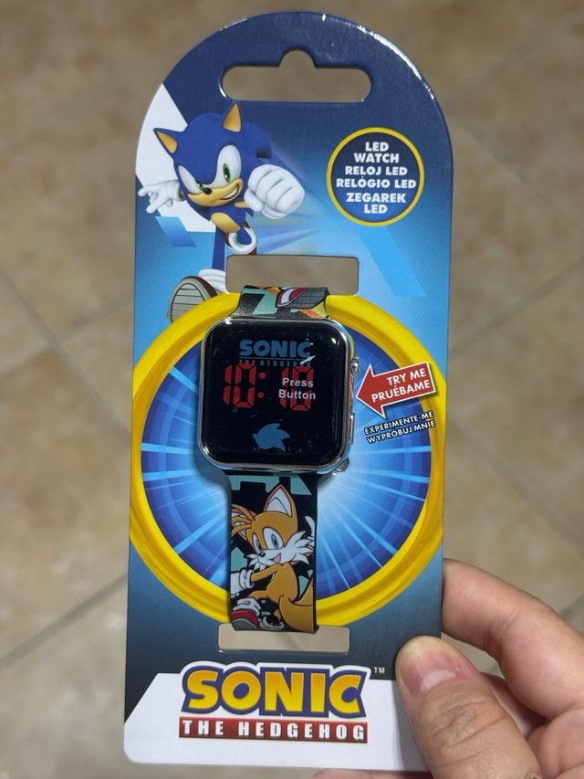 Relógio LED Sonic The Hedgehog