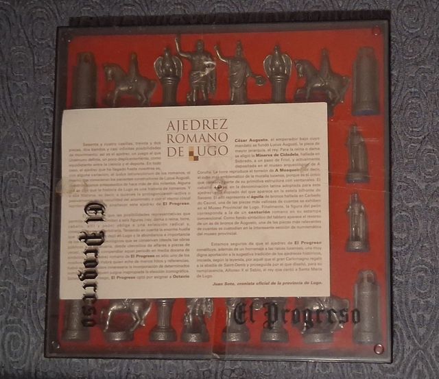 Juego tablero de Ajedrez romano  Lugo.