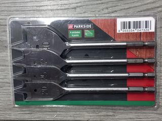 Brocas planas Parkside (4 unidades)