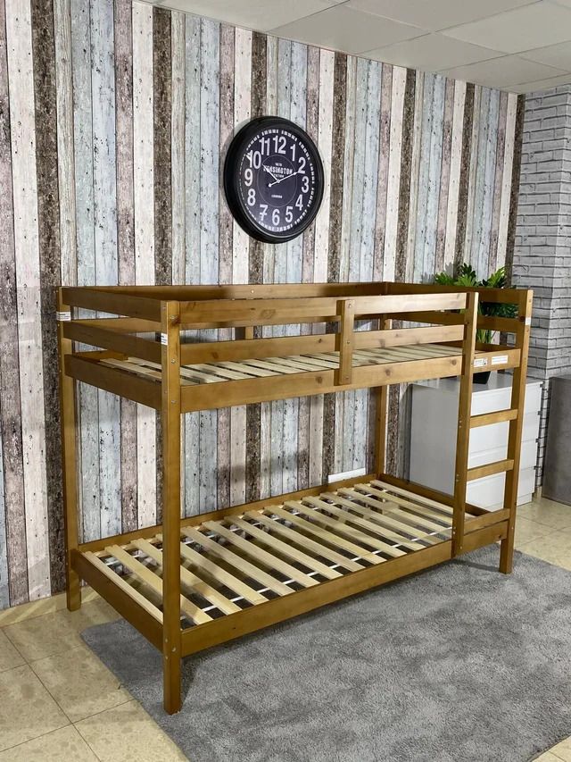 Litera madera maciza doble