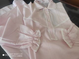 Camicia notte vintage rosa