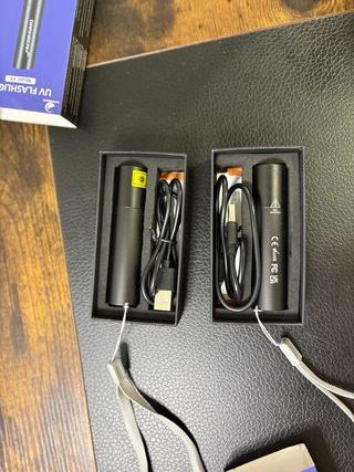 Linterna UV 365nm Profesional Recargable Luz Negra