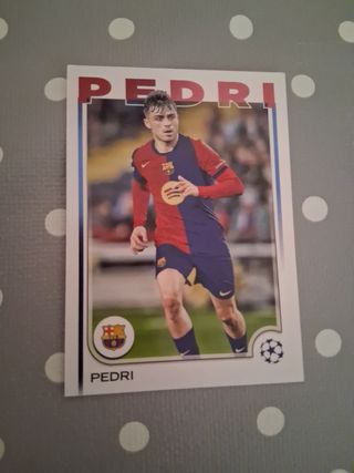 Pedri Barcelona Topps champions league número 174