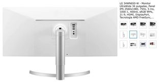 Monitor LG 34WN650-W 34"