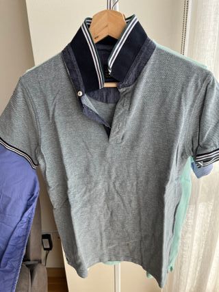 Juego de 5 polos hombre talla S 100% algodón