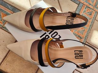 BIBI LOU - Scarpe beige/giallo tg 40