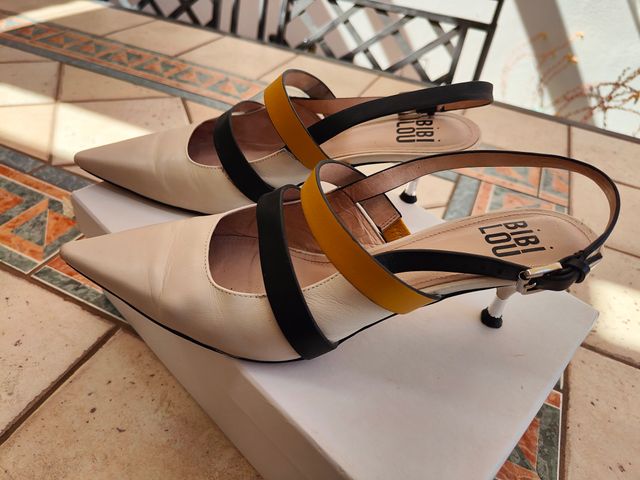 BIBI LOU - Scarpe beige/giallo tg 40