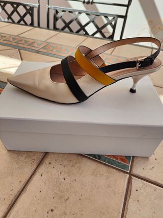 BIBI LOU - Scarpe beige/giallo tg 40