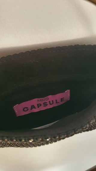 Bolso de fiesta con cristales negros - MNG CAPSULE