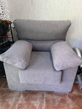 Sillón gris - Tela - Cómodo