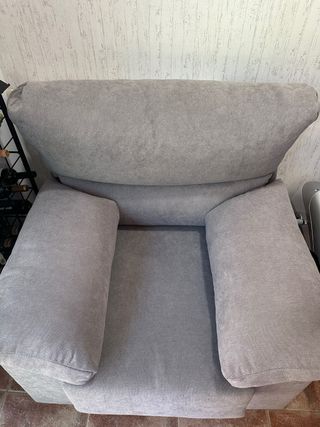 Sillón gris - Tela - Cómodo
