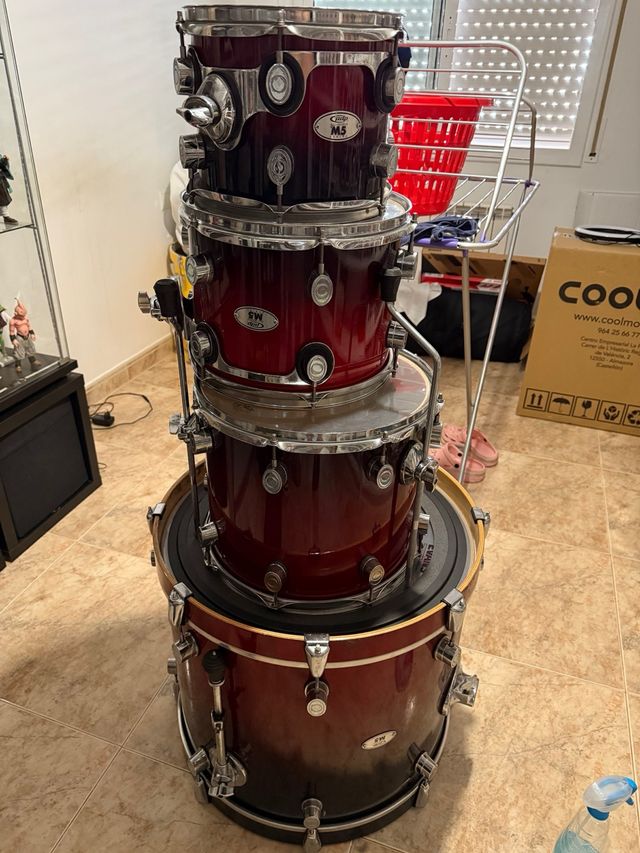 Batería PDP M5 Cherry + Herrajes + Regalo