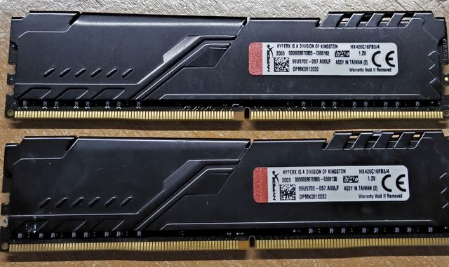 Kingston Fury DDR4 2x4GB RAM