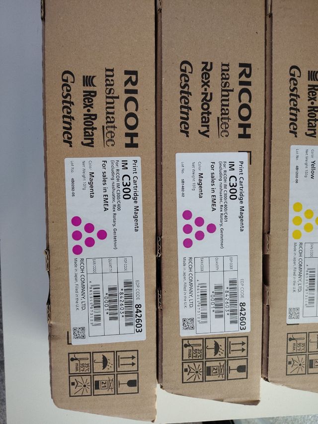 3 Toners Ricoh IM C300 originales