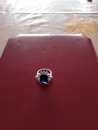 Anello Zaffiro blu