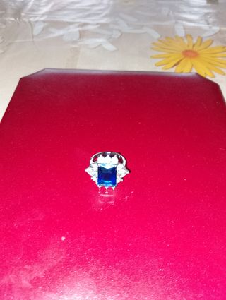 Anello Zaffiro blu